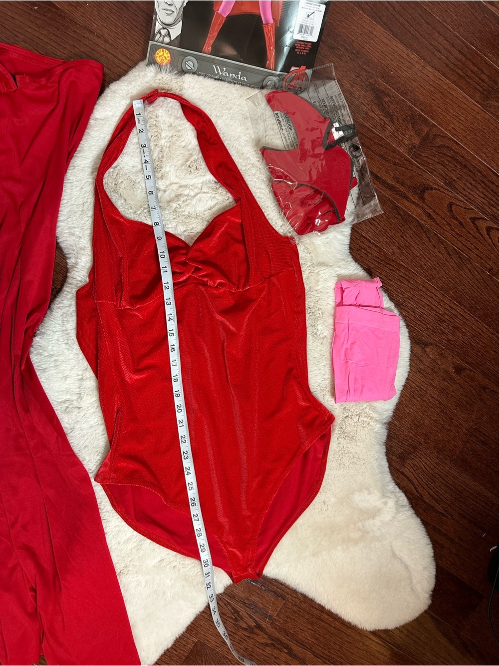 Marvel Wanda Vision Inspired Red and Pink Superhero Costume by Rubies - Picture 9 of 11